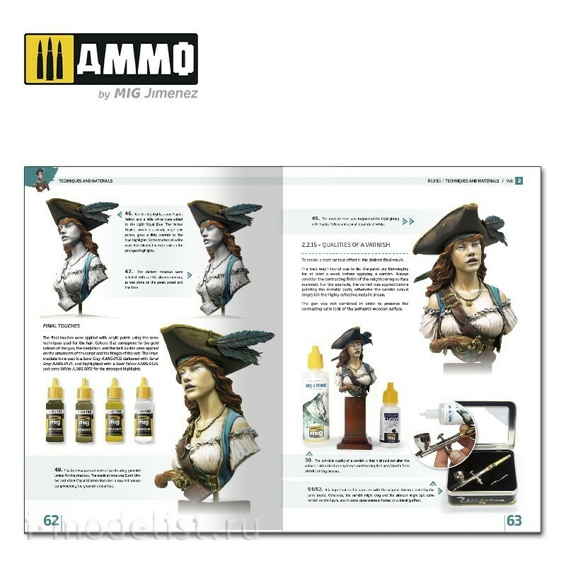 AMIG6222 Ammo Mig ENCYCLOPEDIA OF FIGURES MODELLING TECHNIQUES VOL. 2 - TECHNIQUES & MATERIALS (English)