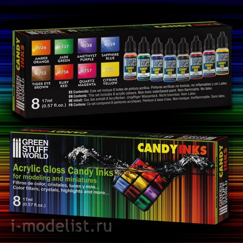 9568 Green Stuff World Set of acrylic paints 