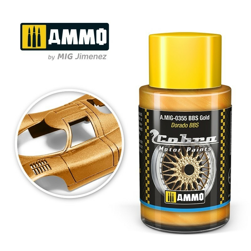 AMIG0355 Ammo Mig Акриловая краска Cobra Motor BBS Золfromой / BBS GOLD