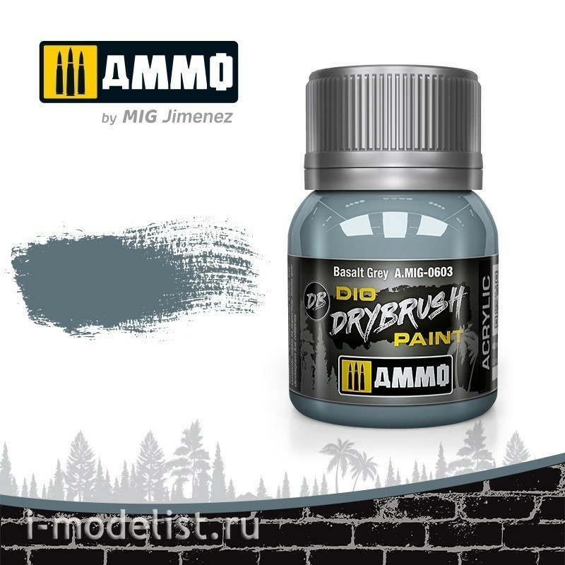 AMIG0603 Ammo Mig acrylic paint DRYBRUSH basalt gray
