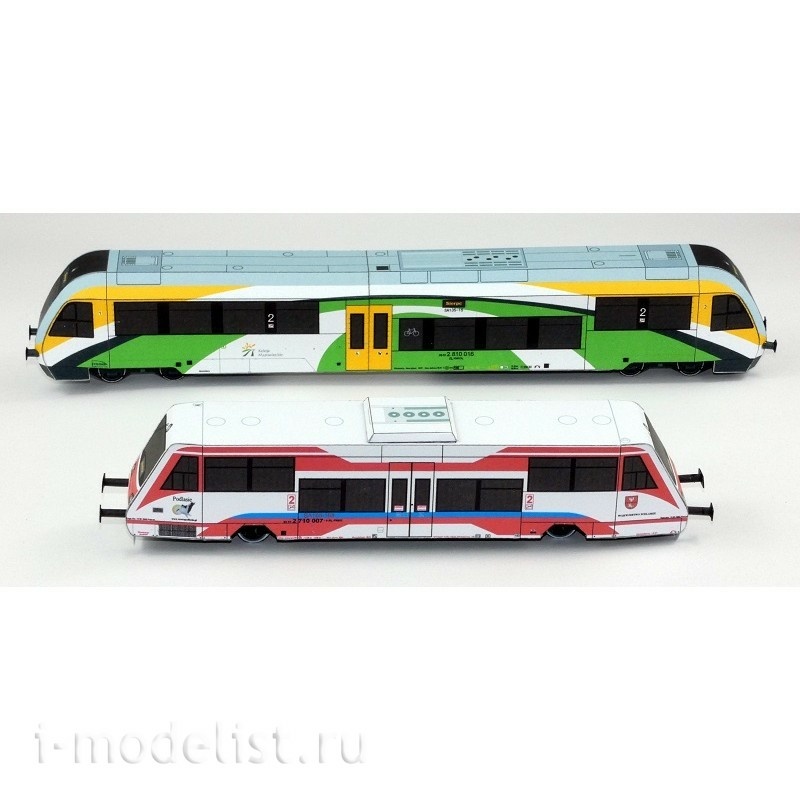 EM069 EXTRA MODEL 1/87 Paper model Autobusy Szynowe SA105, SA135