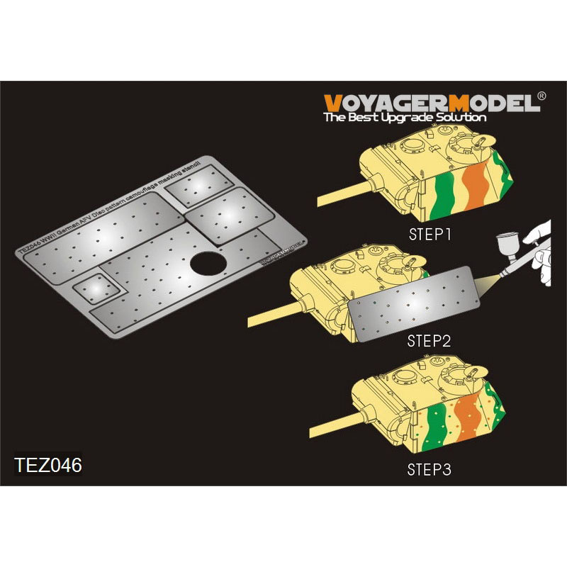 TEZ046 Voyager Model Окрасочные маски камуфляжа для Notмецких AFV времен Второй мировой войны #2