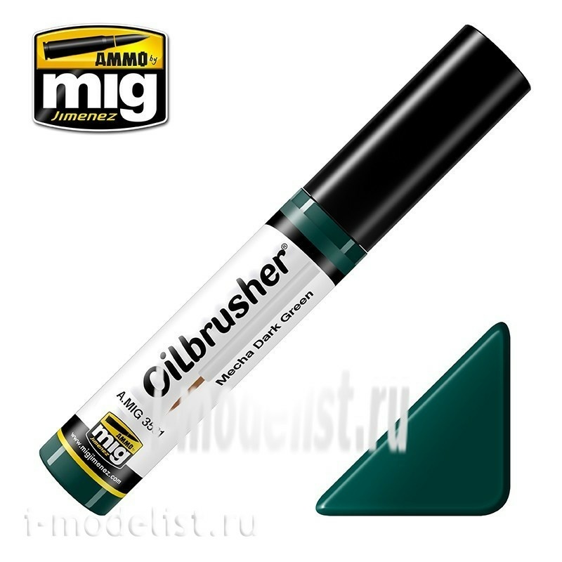 AMIG3531 Ammo Mig MECHA DARK GREEN (Oil paint with thin brush applicator)