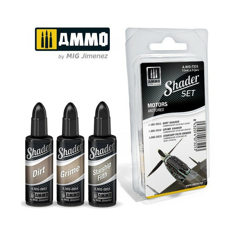 AMIG7325 Ammo Mig Paint Set SHADER Engines