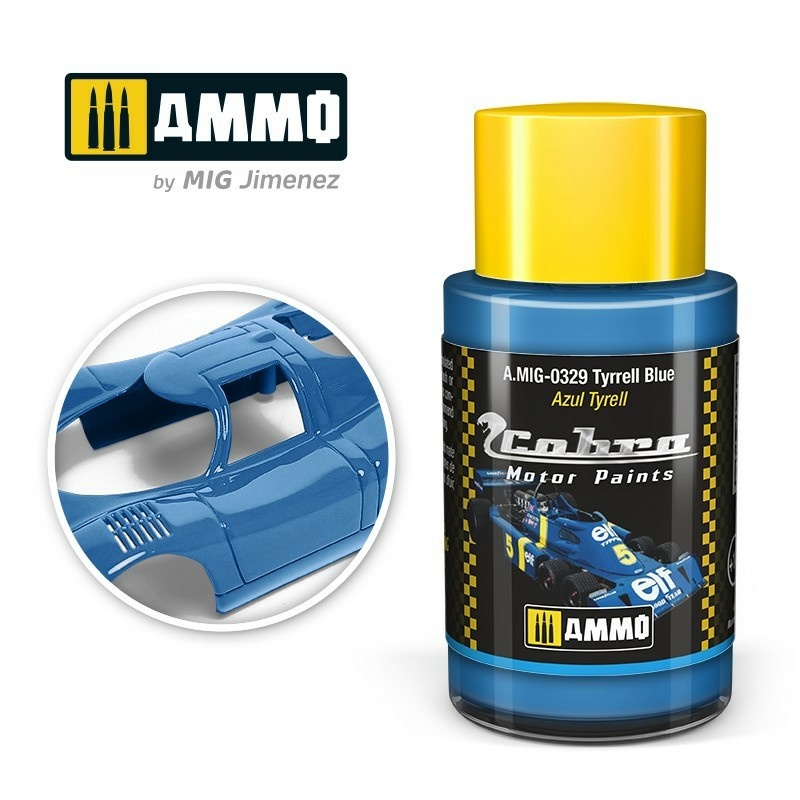 AMIG0329 Ammo Mig Акриловая краска Cobra Motor Синий Tyrell / Tyrrell Blue