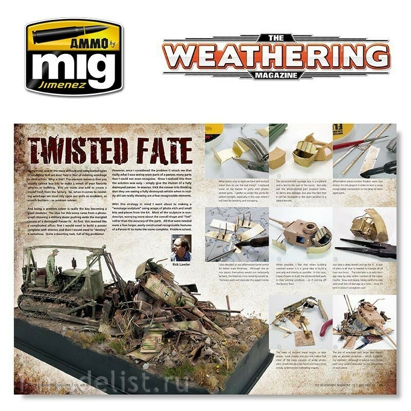 AMIG4008 Ammo Mig Журнал THE WEATHERING MAGAZINE 9 - Нокаутированный и брошенный / K.O. y Abandonado (испанский язык)