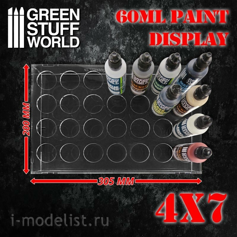 2023 Green Stuff World Paint Display 60ml (4x7) / Auxiliary Paint Display 60ml (4x7)