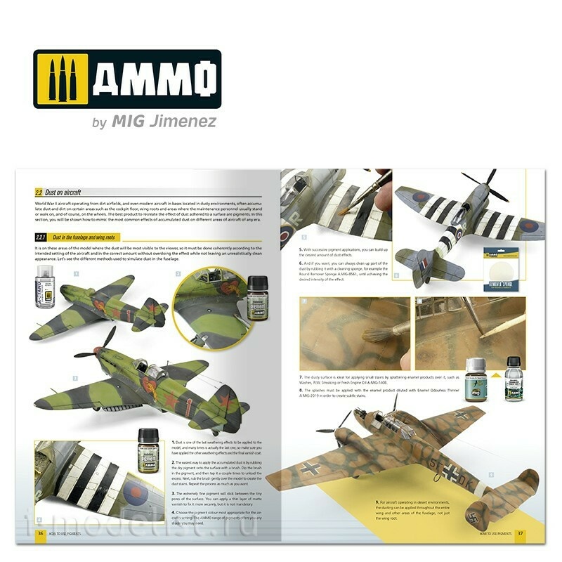 AMIG6293 Ammo Mig Как использовать пигменты - Руководство по моделированию (на английском языке)  / How to use Pigments - AMMO Modelling Guide (English)