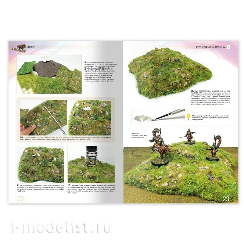 IONIC1300 Ammo Mig Книга ENCYCLOPEDIA of WARGAMES том 1: Декорации / Vol.1: Scenery (Английский язык)
