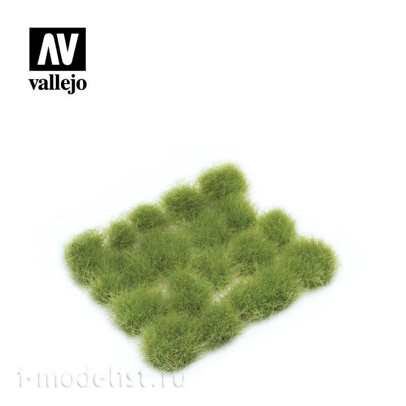 SC426 Vallejo Пучки травы светло-зеленые 12 мм / Wild Tuft – Light Green 12 mm