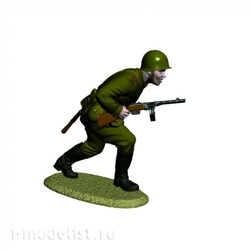 8077 Zvezda 1/72 Soviet Infantry platoon. Kursk 1943