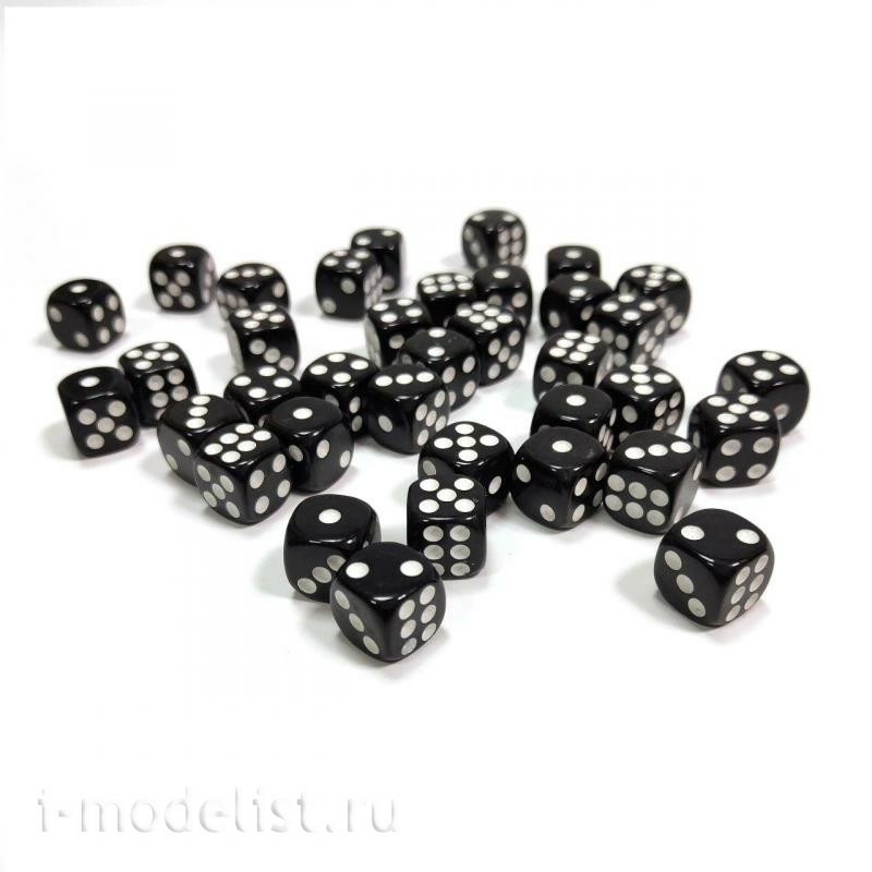 1134 Zvezda Set of 36 D6 cubes (black)