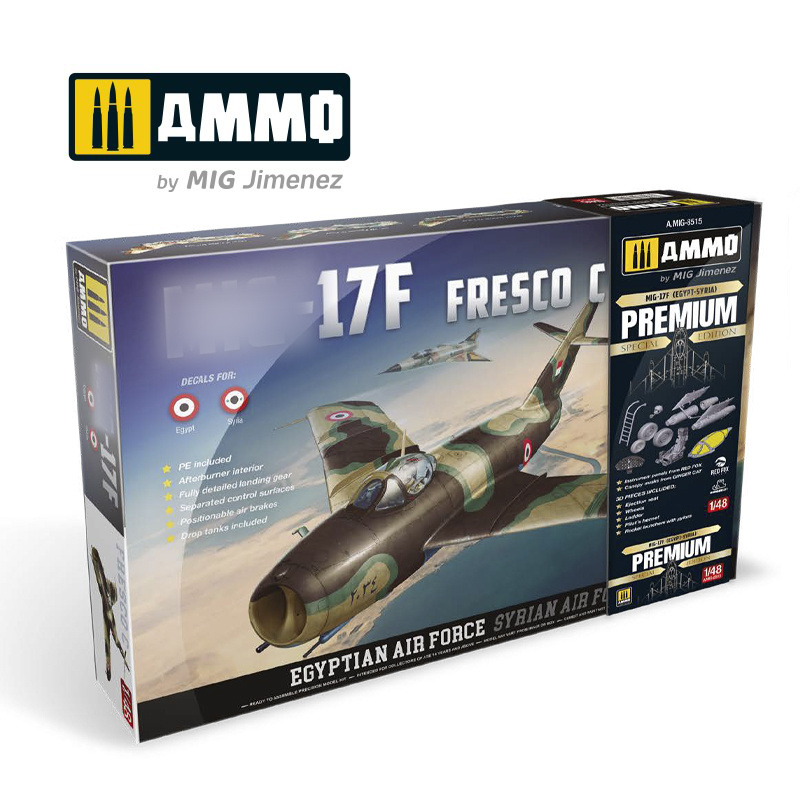 AMIG8515 Ammo Mig 1/48 M-17F Fighter, Egypt-Syria, Premium Version