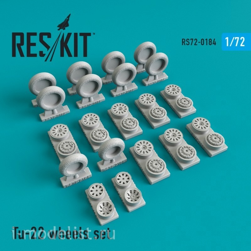 RS72-0184 RESKIT 1/72 Tu-22 resin wheels
