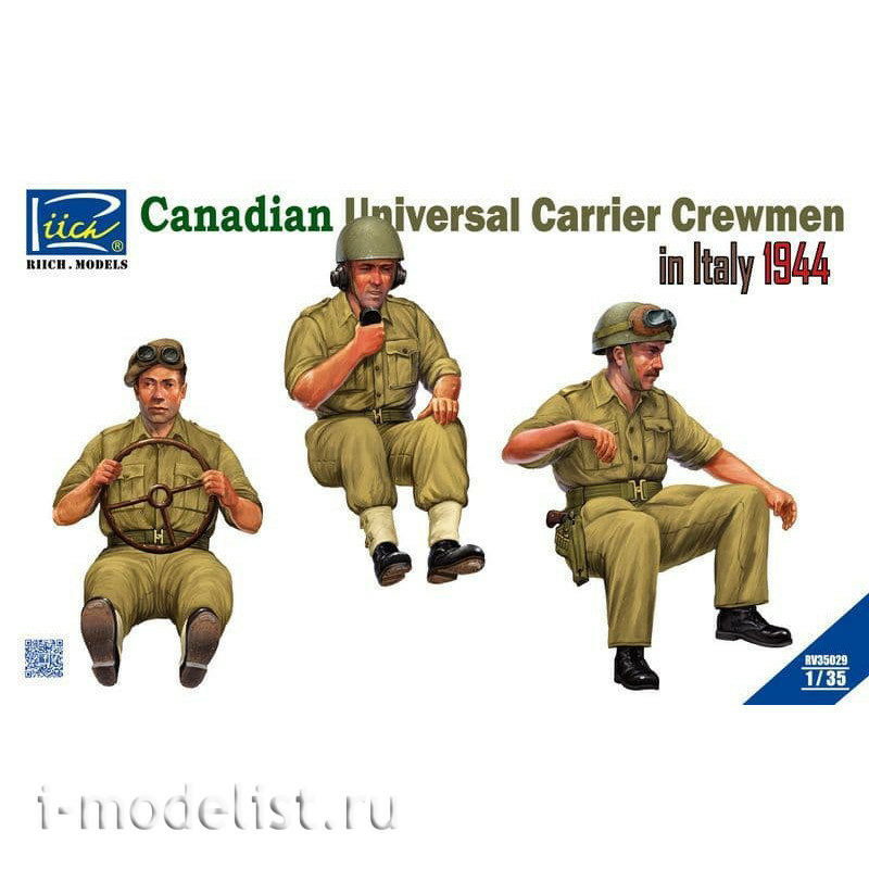 RV35029 Riich 1/35 The crew of the Canadian universal armored personnel carrier