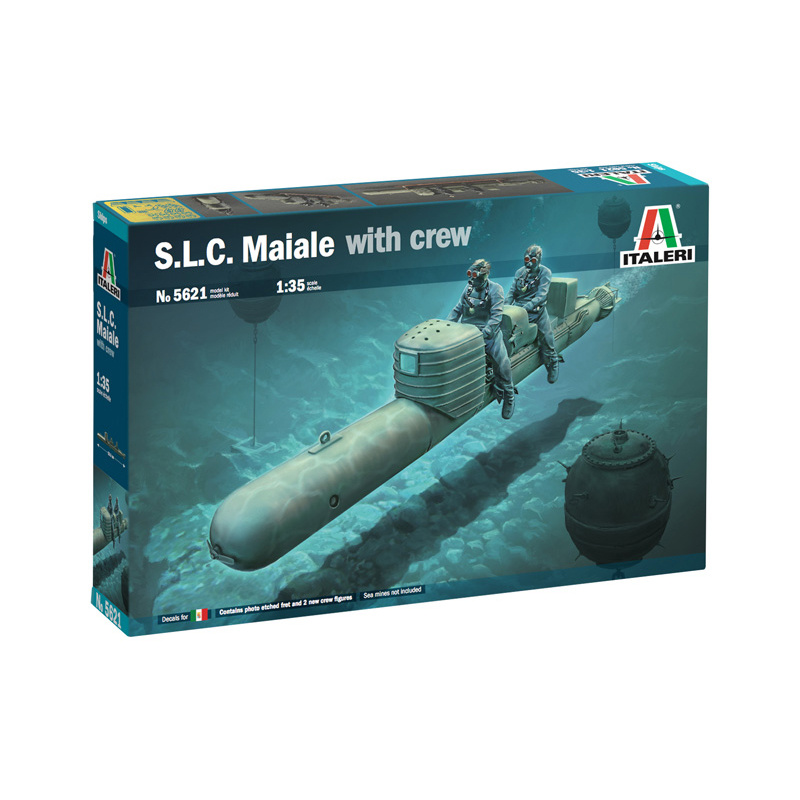 5621 Italeri 1/35 S.L.C. MAIALE torpedo with crew