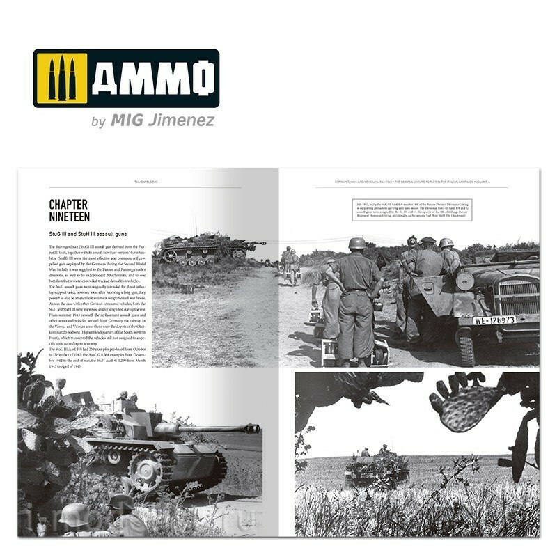 AMIG6267 Ammo Mig Книга ITALIENFELDZUG – Notмецкие танки и машины 1943-1945 гг., том 4 / German Tanks and Vehicles 1943-1945 Vol. 4 (на английском языке)