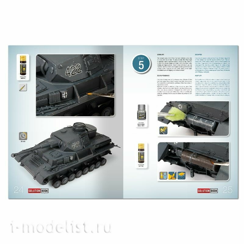 AMIG7907 Ammo Mig Набор SOLUTION BOX MINI 33 - Notмецкий цвет Panzer Grey времен Второй мировой (многоязычный)
