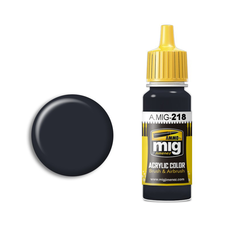 AMIG0218 Ammo Mig Paint acrylic RLM 66 SCHWARTZGRAU (German black and grey)