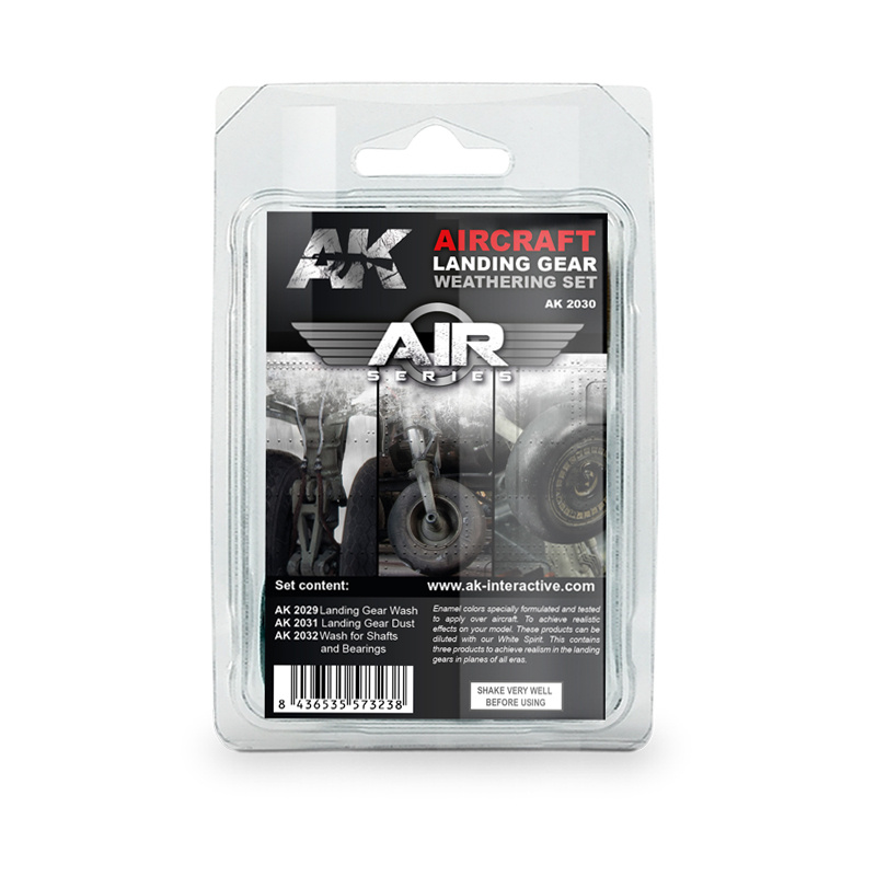 AK2030 AK Interactive Aircraft Landing Gear Weathering Set (Air Series)