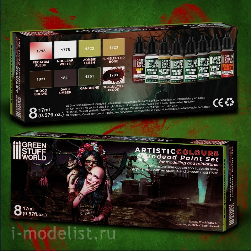 10121 Green Stuff World Acrylic Paint Set 