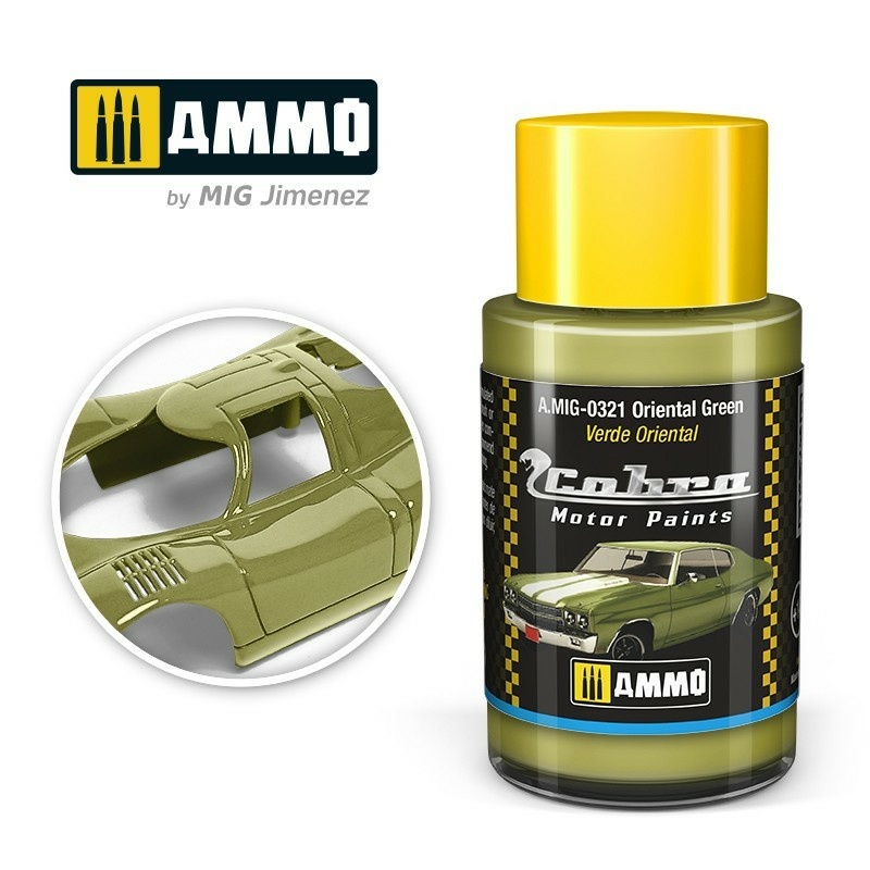 AMIG0321 Ammo Mig Акриловая краска Cobra Motor Восточный зеленый / Oriental green