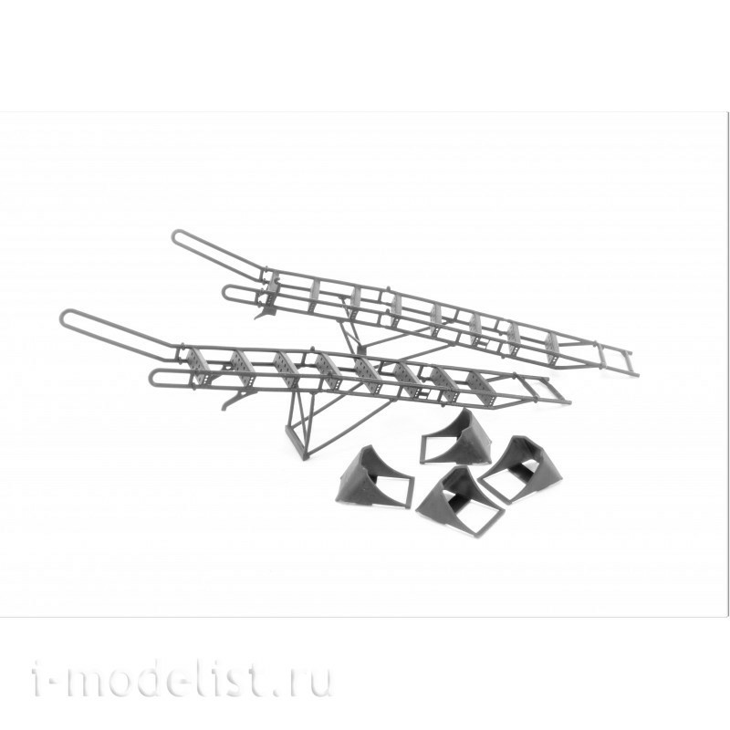LP48034 LP Models 1/48 Ladder (Late) + Pads + Service Ladder for Sukhoi-27