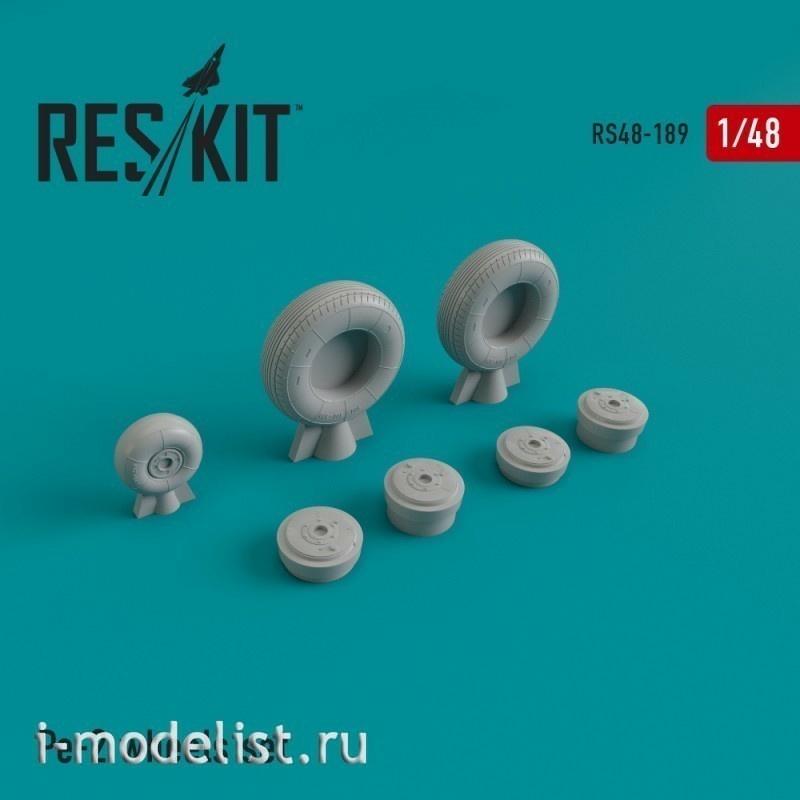 RS48-0189 RESKIT 1/48 Resin wheels for PE-2 