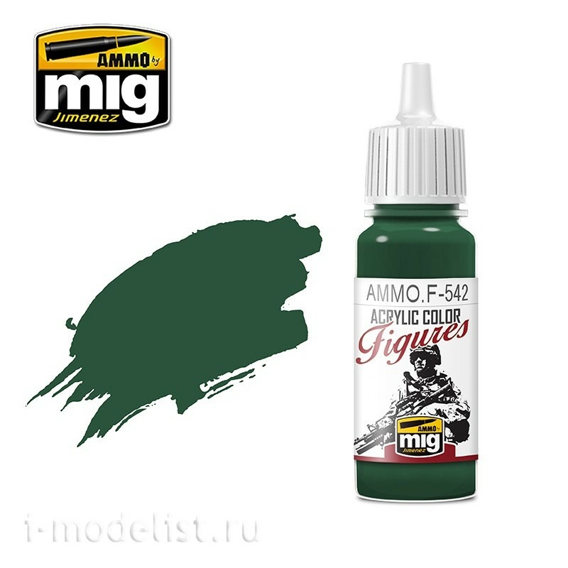 AMMOF542 Ammo Mig Acrylic Paint Phatlo Green / PHATLO GREEN