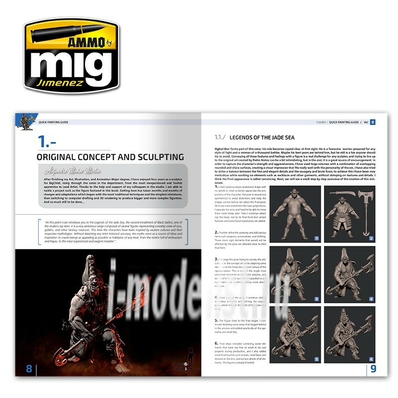 AMIG6220 Mig Ammo ENCYCLOPEDIA OF FIGURES MODELLING TECHNIQUES VOL. 0 - QUICK GUIDE FOR PAINTING (English)