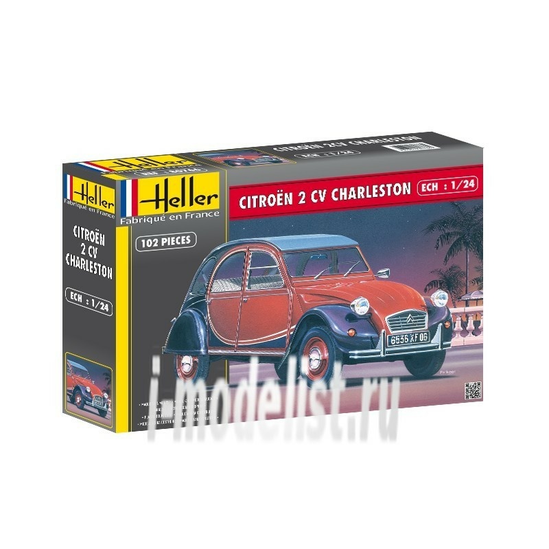 80766 Heller 1/24 CITROEN 2 CV CHARLESTON
