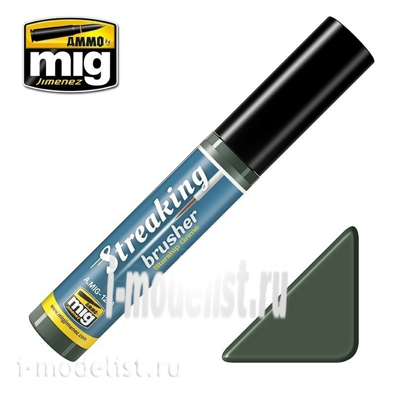AMIG1259 Ammo Mig STREAKINGBRUSHER STARSHIP GRIME (paint with a thin brush applicator)