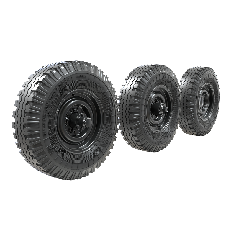 35235 Miniarm 1/35 Set of wheels Ya-245-1 under load (4 pcs. + spare tire) for 