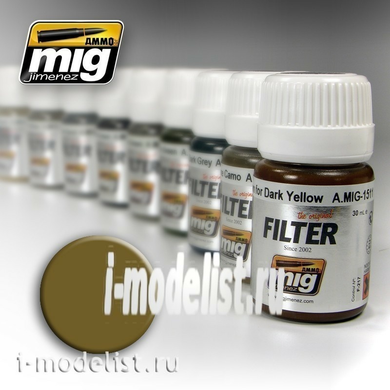 AMIG1503 Ammo Mig Filter-Ochre for light sand (OCHRE FOR LIGHT SAND)