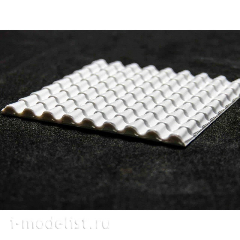 1234 Green Stuff World Plastic Sheet with Tile Texture A4 2.5 x 7 mm 