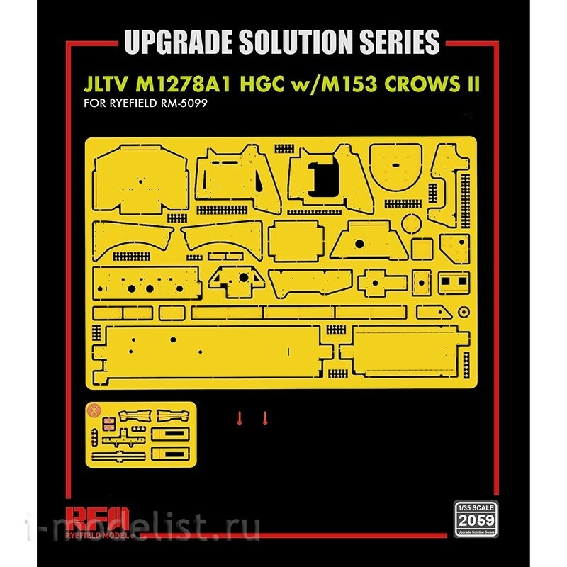 RM-2059 Rye Field Model 1/35 Detailing Kit for JLTV M1278A1 Armored Car with M153 Crows II	
