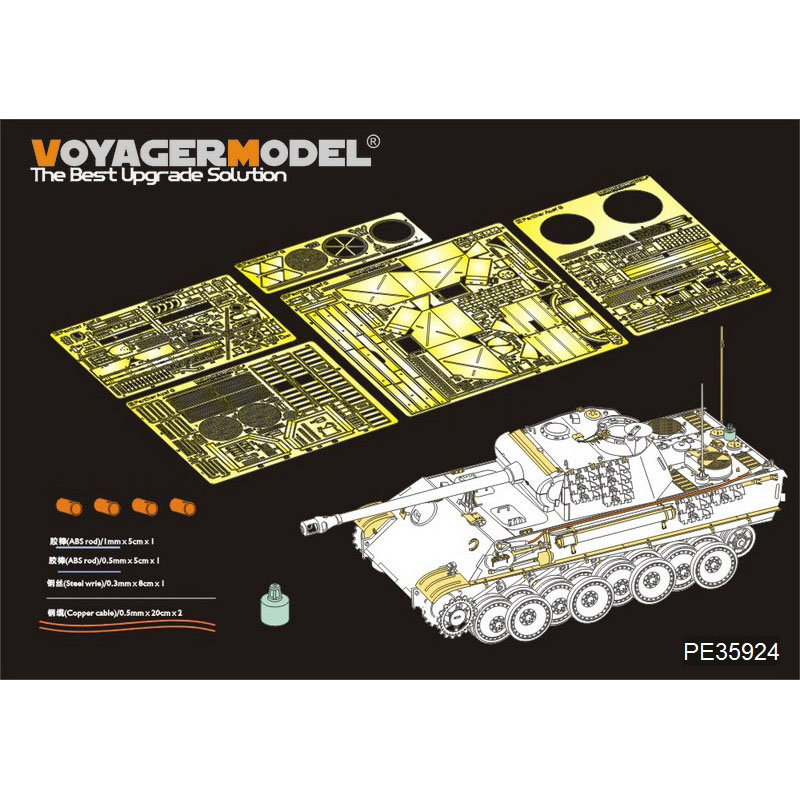 PE35924 Voyager Model 1/35 Photo Etching for German Panther G Late Version Basic