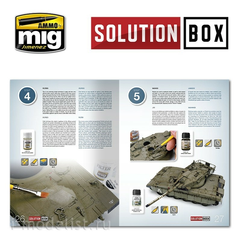 AMIG6501 Ammo Mig SOLUTION BOOK HOW TO PAINT IDF VEHICLES (Multilingual)