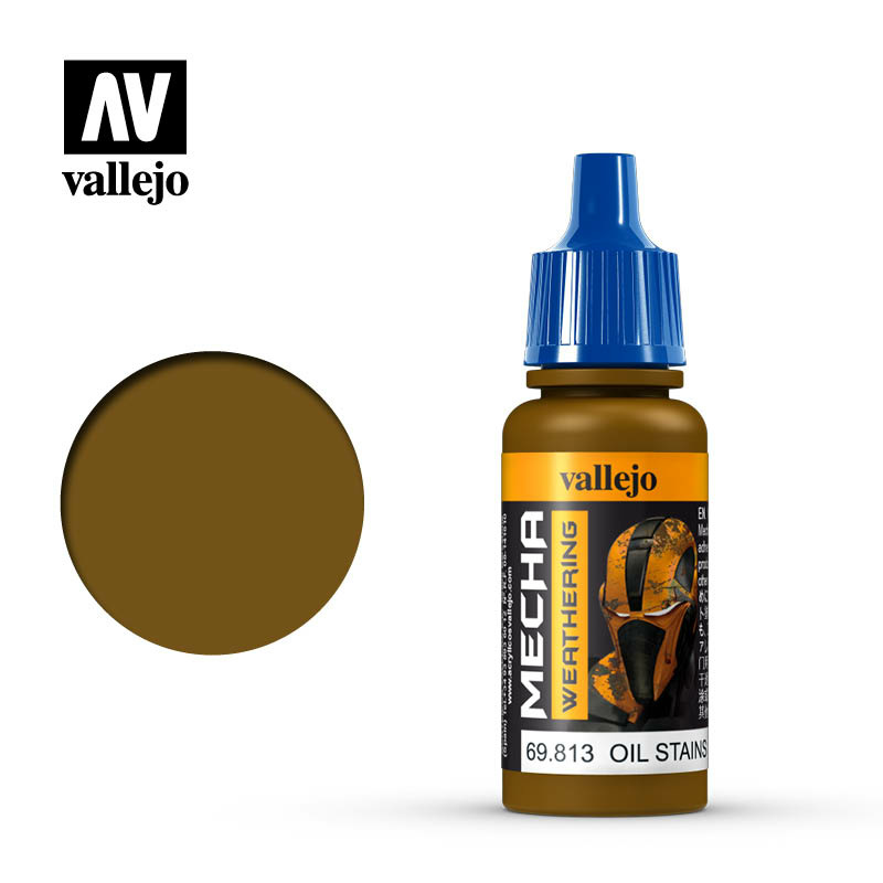 69813 Vallejo Акриловая краска Mecha Weathering Масляные пятна (глянец) / Oil Stains (Gloss)