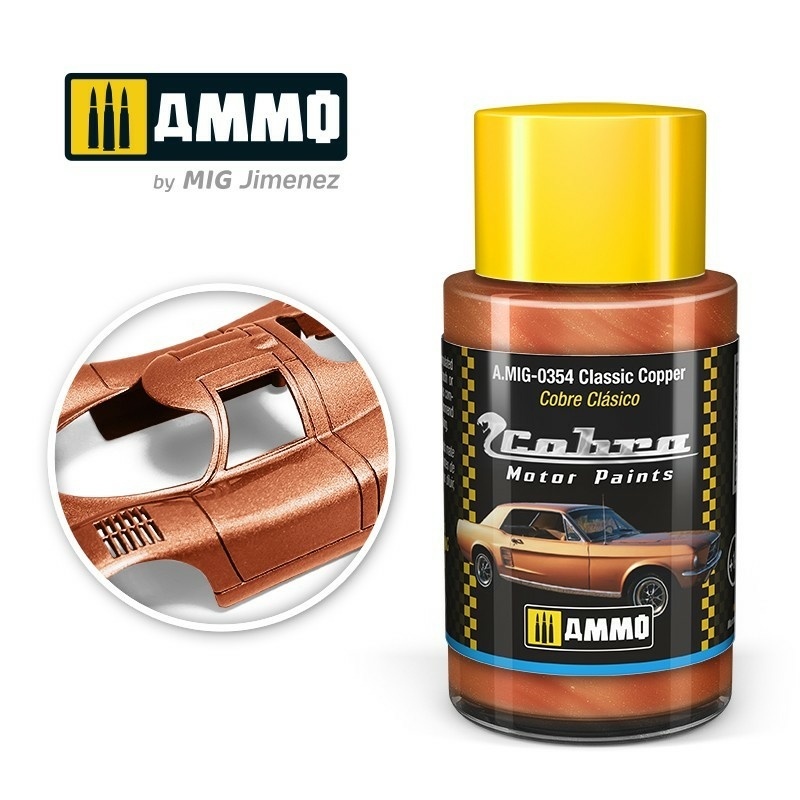 AMIG0354 Ammo Mig Акриловая краска Cobra Motor Классический медный / Classic Copper