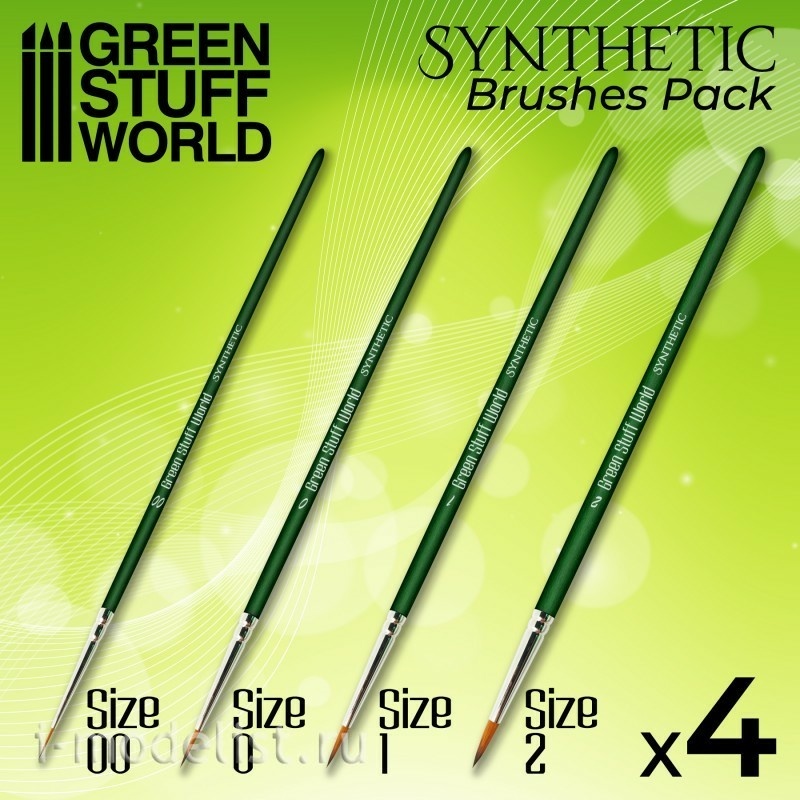 10192 Green Stuff World Set of synthetic brushes SILVER 