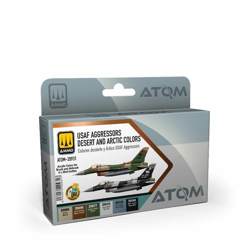 ATOM20931 Ammo Mig Набор ATOM цвета 