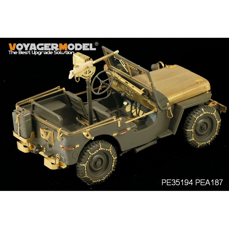 PEA187 Voyager Model 1/35 Photo Etching for U.S. Jeep Willys MB, Tire Chains