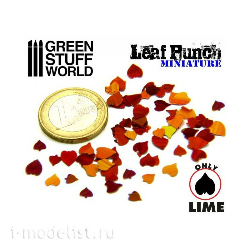 1311 Green Stuff World Leaf Making Tool, dark green / Miniature Leaf Punch DARK GREEN