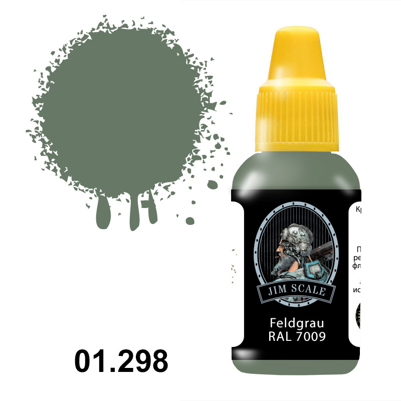 01.298 Jim Scale Acrylic paint color Feldgrau RAL 7009