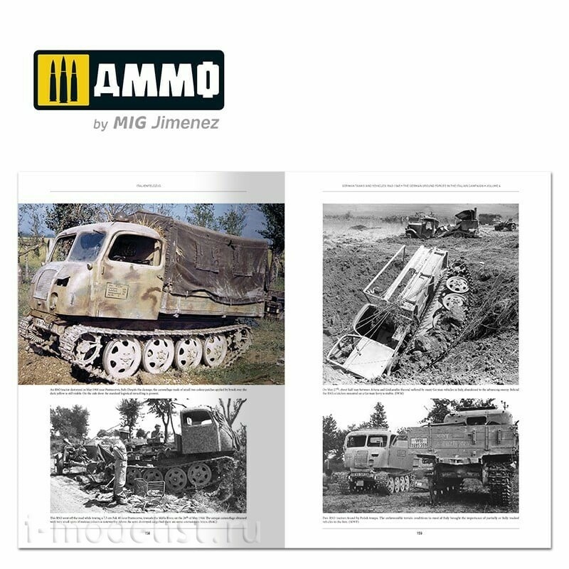 AMIG6267 Ammo Mig Книга ITALIENFELDZUG – Notмецкие танки и машины 1943-1945 гг., том 4 / German Tanks and Vehicles 1943-1945 Vol. 4 (на английском языке)