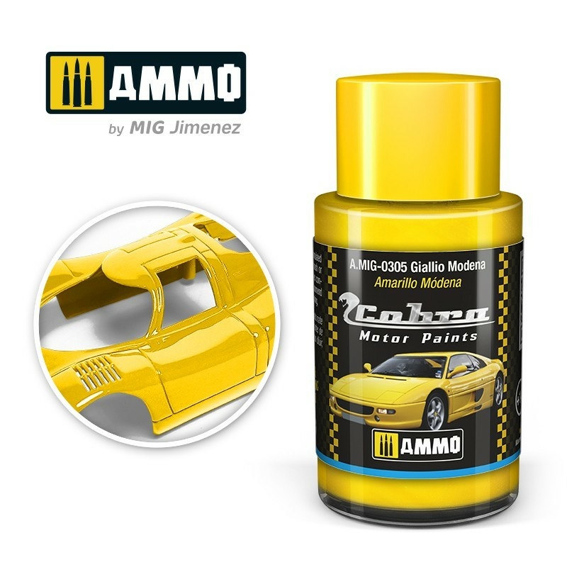 AMIG0305 Ammo Mig Акриловая краска Cobra Motor Жёлтый Модена / Giallio Modena