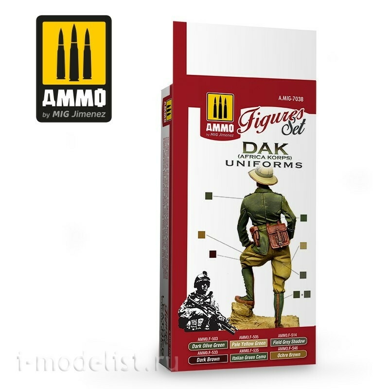 AMIG7038 Ammo Mig Acrylic paint Set Figures 