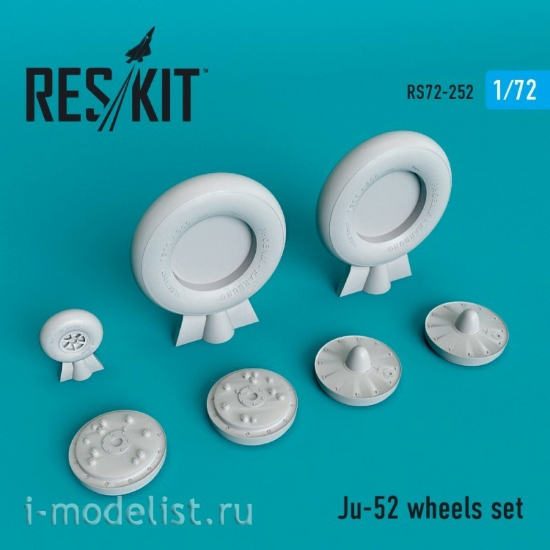 RS72-0252 RESKIT 1/72 Resin Wheels for Ju-52
