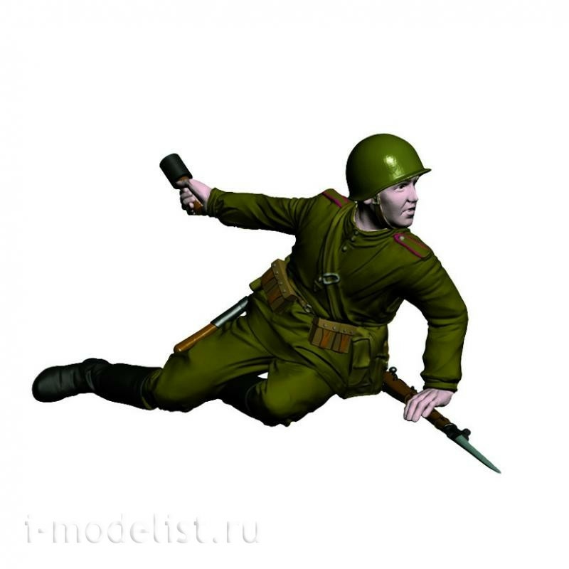 8077 Zvezda 1/72 Soviet Infantry platoon. Kursk 1943